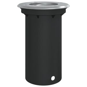 vidaXL Utend&oslash;rs gulvlampe rund svart 10,5x10,5 cm st&oslash;pt aluminium