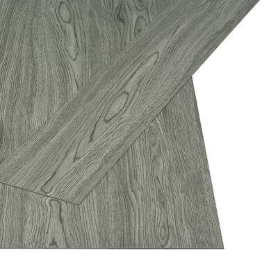 vidaXL Selvklebende gulvplanker 4,46 m² 3 mm PVC grå