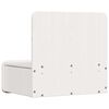 vidaXL Nattbord med skuff 2 pcs Hvit 44 x 32,5 x 40 cm Heltre furu