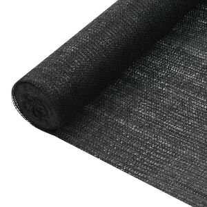 vidaXL Skjermnett svart 1,2x10 m HDPE 75 g/m&sup2;