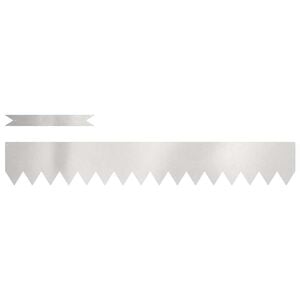 vidaXL Gjerdekant 10 stk. 100 x 0,05 x 15 cm Rustfritt St&aring;l s&oslash;lv