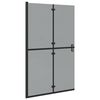 vidaXL Walk-In dusjvegg Svart 120 x 6,5 x 190 cm