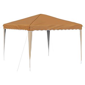 vidaXL Pop-up Festtelt Beige 288 x 288 x 245 cm Oxford Stoff