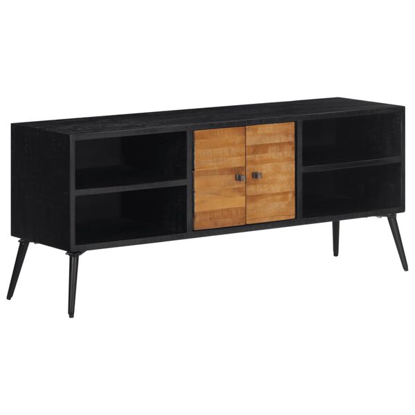 vidaXL TV-benk 112x31x45 cm gjenvunnet heltre teak