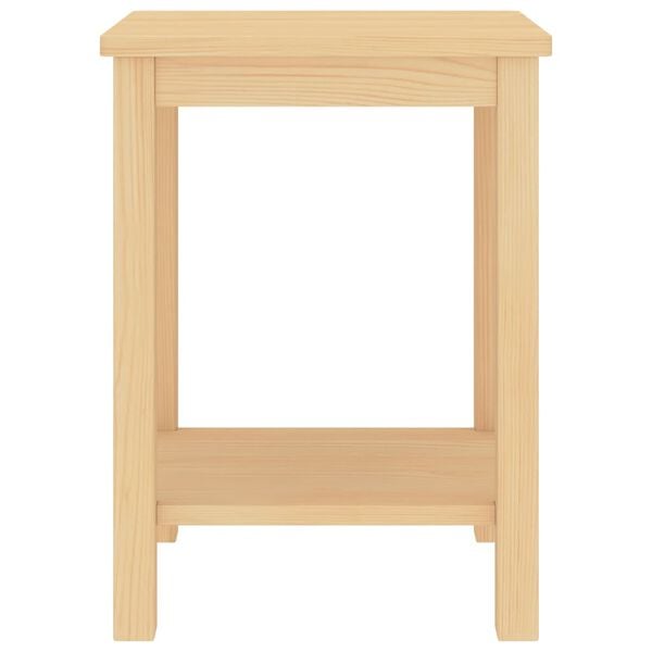 vidaXL Nattbord naturell 35x30x47 cm heltre furu