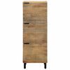 vidaXL Highboard brun 40x33x110 cm heltre mango