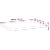 vidaXL Bordplate ubehandlet 100x60x4 cm heltre akasie