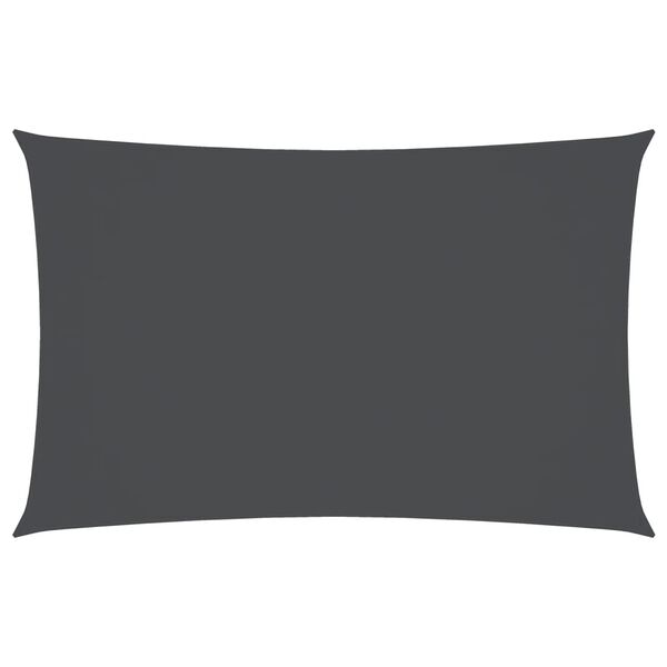 vidaXL Solseil oxfordstoff rektangulær 3,5x5 m antrasitt