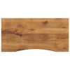 vidaXL Skrivebordsplate med kurve 140x60x2,5 cm heltre grovt mangotre