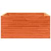 vidaXL Plantekasse voksbrun 100x100x46 cm heltre furu