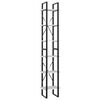 vidaXL Bokhylle 6 niv&aring;er hvit 40x30x210 cm konstruert tre