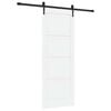 vidaXL Skyved&oslash;r ORKDAL 78 x 202 cm Konstruert tre Hvit og svart