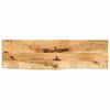 vidaXL Bordplate 110x40x3,8 cm naturlig kant grovt heltre mangotre