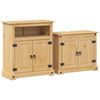 vidaXL Baderomsskap 2 stk Corona heltre furu