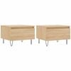vidaXL Salongbord 2 stk sonoma eik 50x46x35 cm konstruert tre