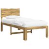 vidaXL Enkelt Senge Ramme med Hodegjerde ROSTOCK Hvit 90 x 190 cm