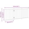 vidaXL Hundeport sammenleggbar 3 paneler 150 cm heltre gran