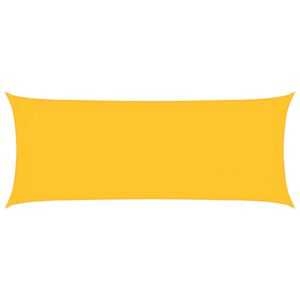 vidaXL Solseil 160 g/m&sup2; rektangul&aelig;r gul 2x4,5 m HDPE