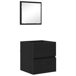 vidaXL Baderomsskap Svart Eik 41 x 38,5 x 45 cm Konstruert tre