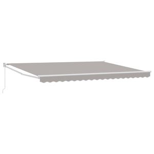 vidaXL Markise Lysegr&aring; 450 x 300 x 165 cm Polyester og Metall
