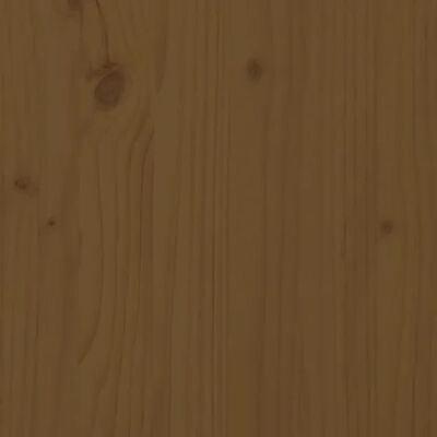 vidaXL Sengegavl honningbrun 145,5x4x100 cm heltre furu