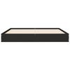 vidaXL Sengeramme svart 120x200 cm konstruert tre