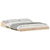 vidaXL Sengestamme Brun 160 x 210 cm Massiv furu