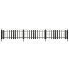 vidaXL Stakittgjerde med stolper 3 stk WPC 614x80 cm