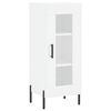 vidaXL Highboard hvit 34,5x34x180 cm konstruert tre