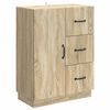 vidaXL Serviesskap Sonoma eik 66 x 34,5 x 87 cm Konstruert tre