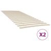 vidaXL Sengebunnsutskiftning med 34 lameller 2 stk 100x200 cm