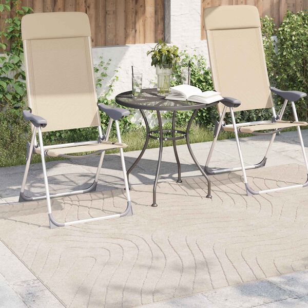 vidaXL Omr&aring;detepper Rektangul&aelig;r PALMERAS Beige 200 x 140 cm Polyester