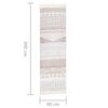 vidaXL Teppe beige 80x300 cm bomull