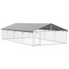 vidaXL Utend&oslash;rs hundeg&aring;rd med tak 600x300x150 cm