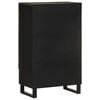 vidaXL Highboard svart 60x33x100 cm heltre mango