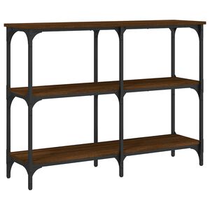 vidaXL Konsollbord brun eik 100x29x75 cm konstruert tre