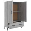 vidaXL Highboard grå sonoma 70x31x115 cm konstruert tre