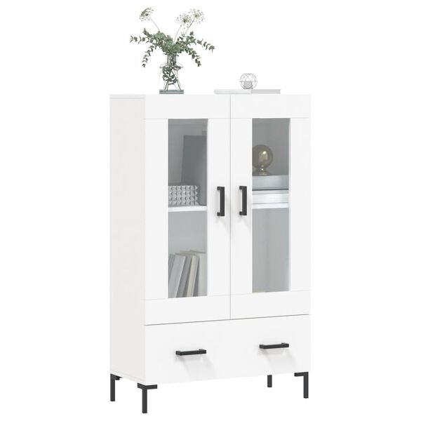 vidaXL Highboard hvit 69,5x31x115 cm konstruert tre