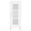 vidaXL Highboard hvit 34,5x34x180 cm konstruert tre