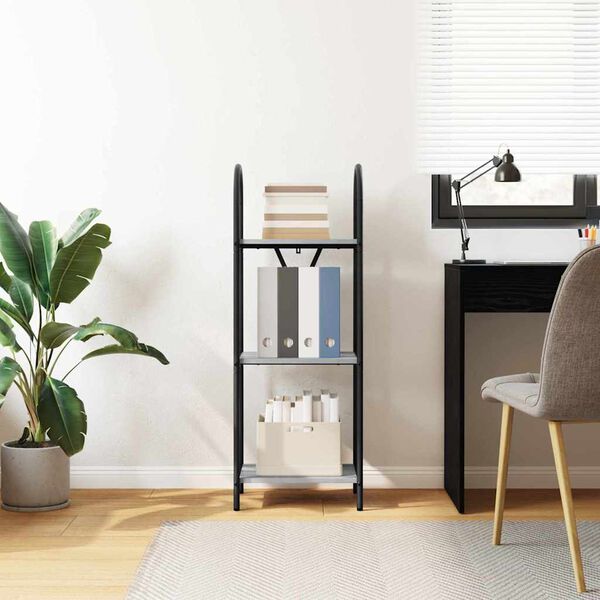 vidaXL Bokhylle Gr&aring; Sonoma 40 x 30 x 109 cm Konstruert tre