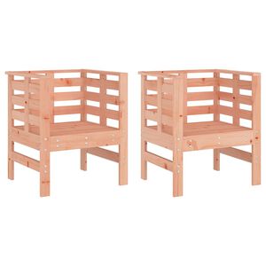 vidaXL Hagestoler 2 stk 61,5x53x71 cm heltre douglasgran