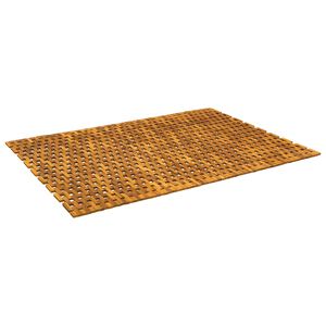 vidaXL Badematter Naturlig 105 x 160 cm Solid akasietre