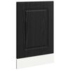vidaXL Oppvaskmaskin-panel Kalmar Svart Eik 45 x 1,5 x 57 cm