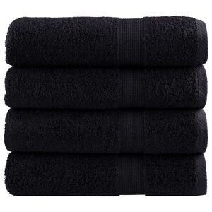 vidaXL Premium badeh&aring;ndkl&aelig;r SOLUND 4 stk 100x150 cm 600 g/m2