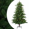 vidaXL Kunstig juletre 120 cm 150 LED-lys Varmhvit PVC og metall Gr&oslash;nn