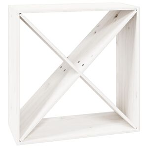 vidaXL Vinhylle hvit 62x25x62 cm heltre furu