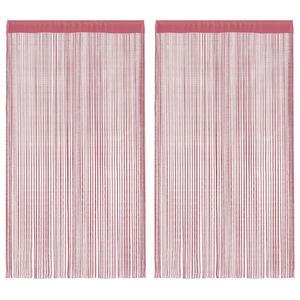 vidaXL Tr&aring;dgardiner 2 stk rosa 140x250 cm