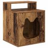 vidaXL Katt Hus Gammelt tre 42,5 x 40 x 53,5 cm Konstruert tre