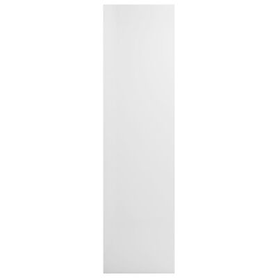 vidaXL Bokhylle/TV-benk høyglans hvit 36x30x143 cm sponplate