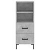 vidaXL Highboard betonggr&aring; 34,5x34x180 cm konstruert tre